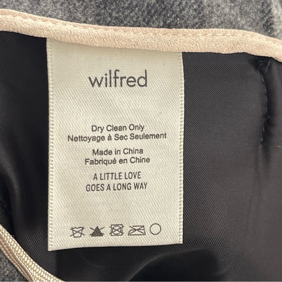 Aritzia Wilfred Chambery Check Plaid Pant 4 High Rise Wool Cashmere Academia - Picture 11 of 16